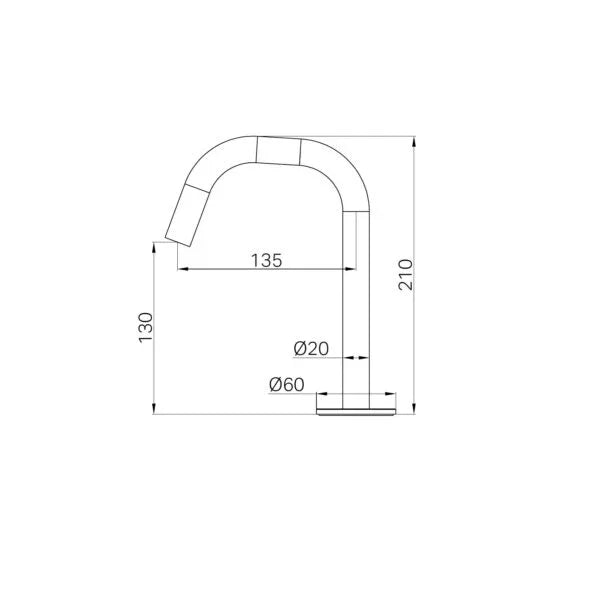 Nero Serenity Basin Edge Spout