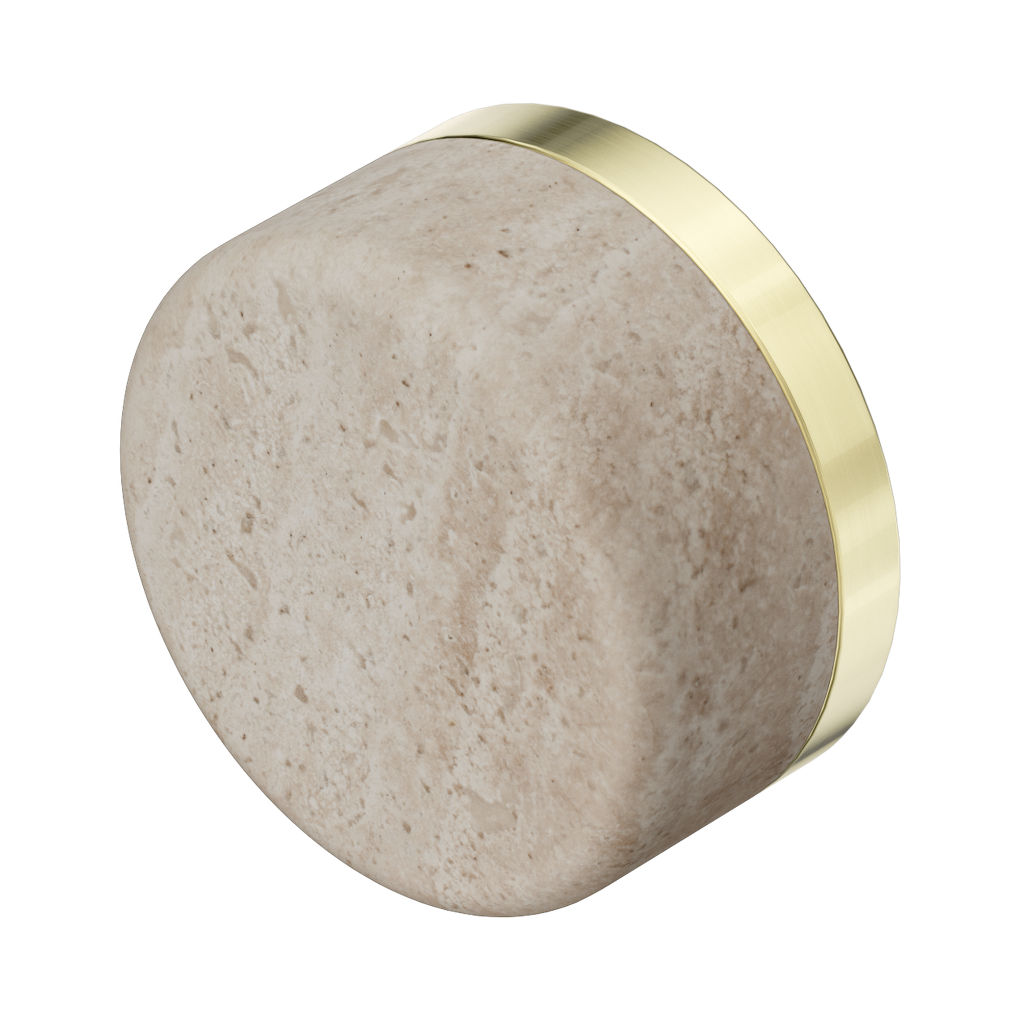 Nero Serenity Rome Travertine Handle, Brushed Gold