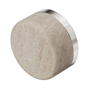 Nero Serenity Rome Travertine Handle, Brushed Nickel