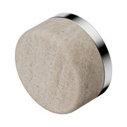 Nero Serenity Rome Travertine Handle, Chrome
