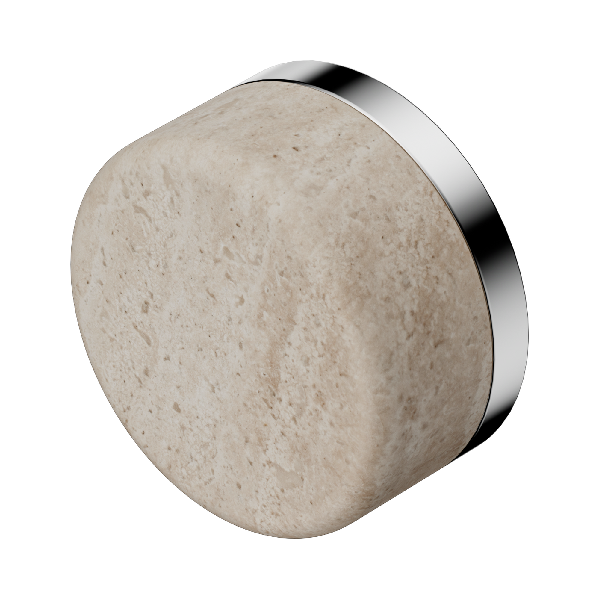 Nero Serenity Rome Travertine Handle, Chrome