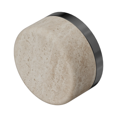 Nero Serenity Rome Travertine Handle, Gun Metal