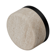 Nero Serenity Rome Travertine Handle, Matte Black