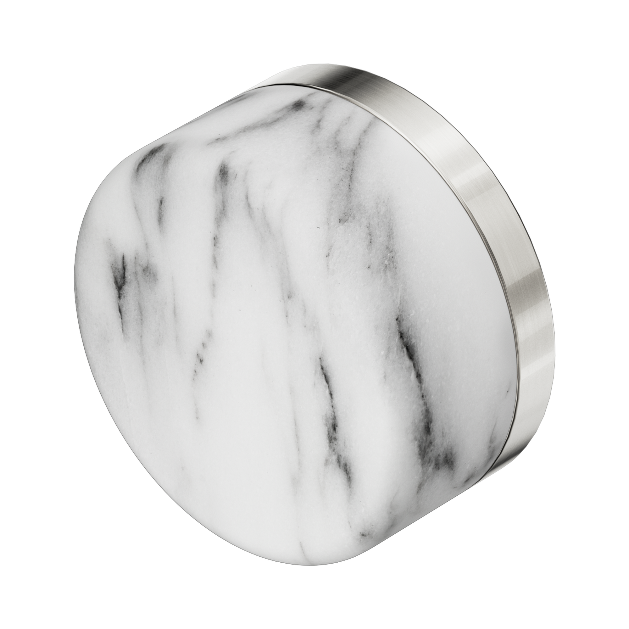Nero Serenity Arabescato Corchia Handle, Brushed Nickel