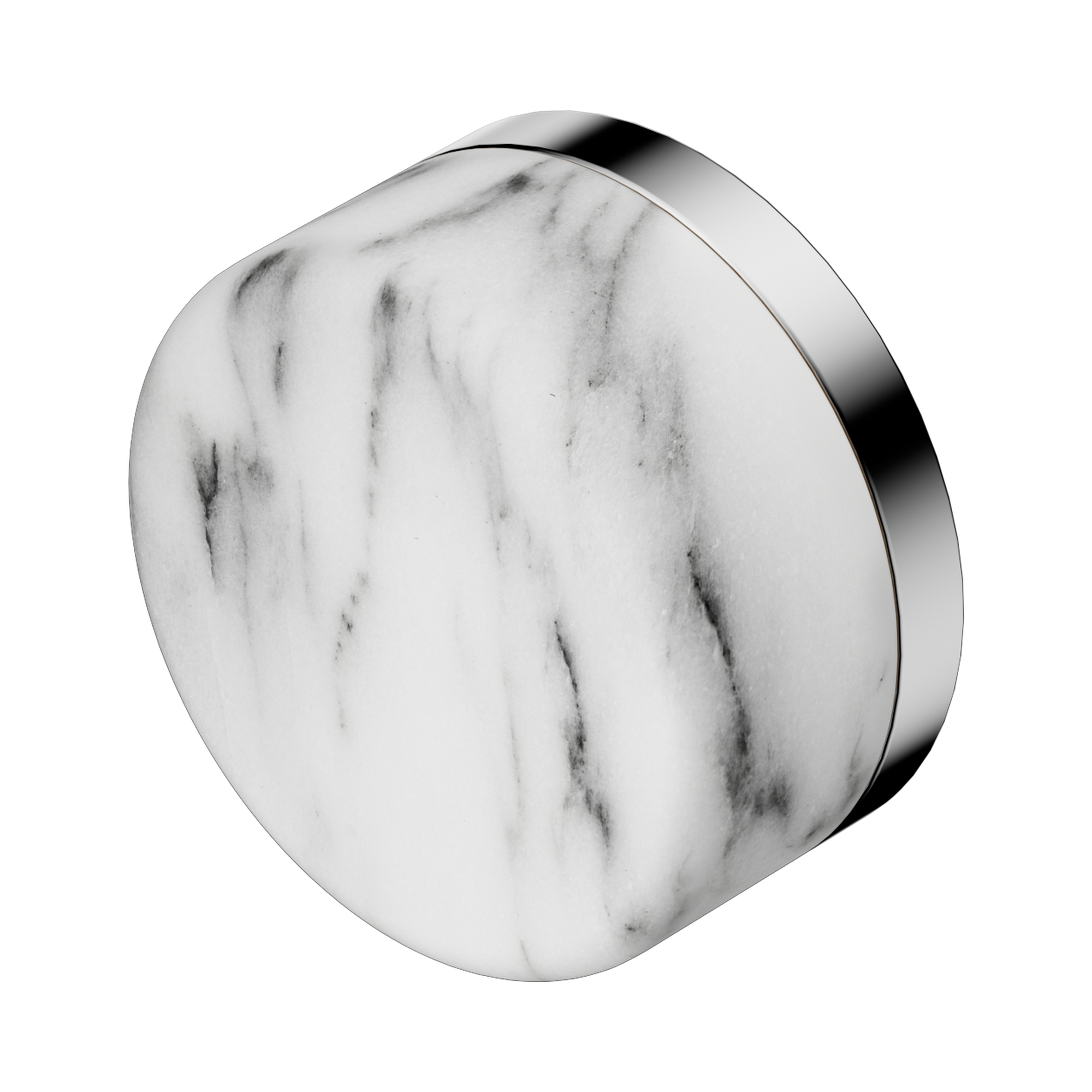 Nero Serenity Arabescato Corchia Handle, Chrome