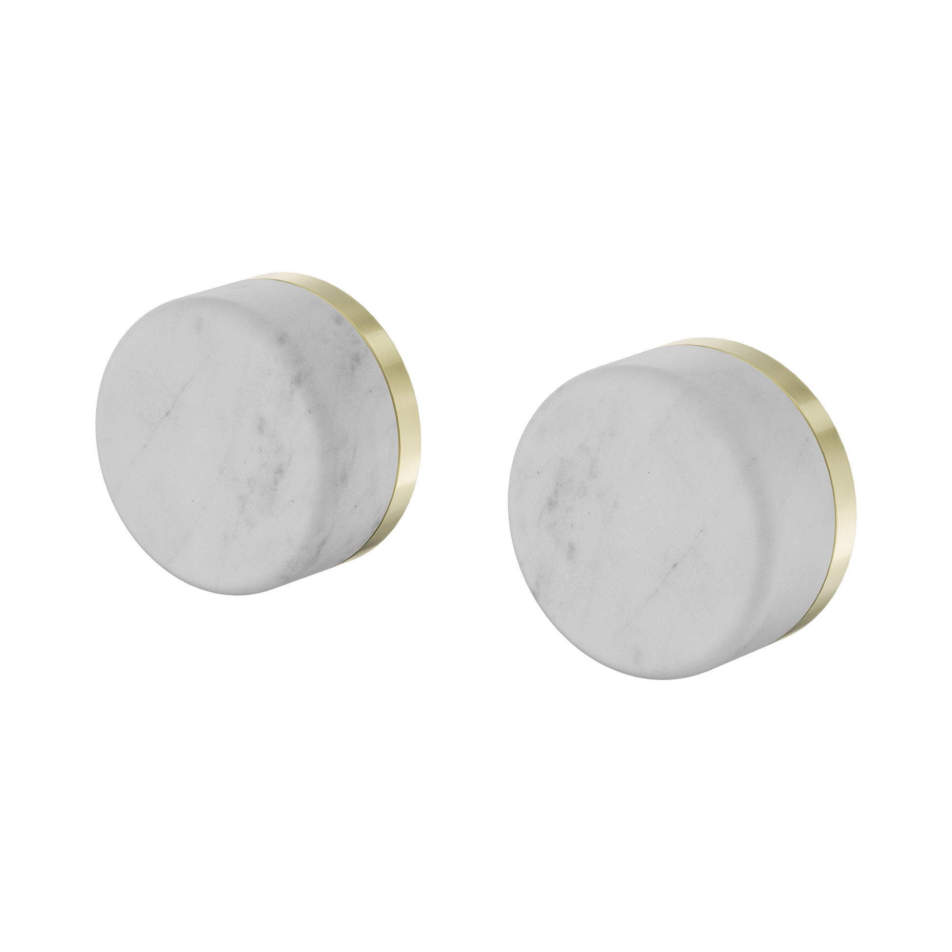 Nero Serenity Wall Top Assemblies With Carrara Handle, Brushed Gold