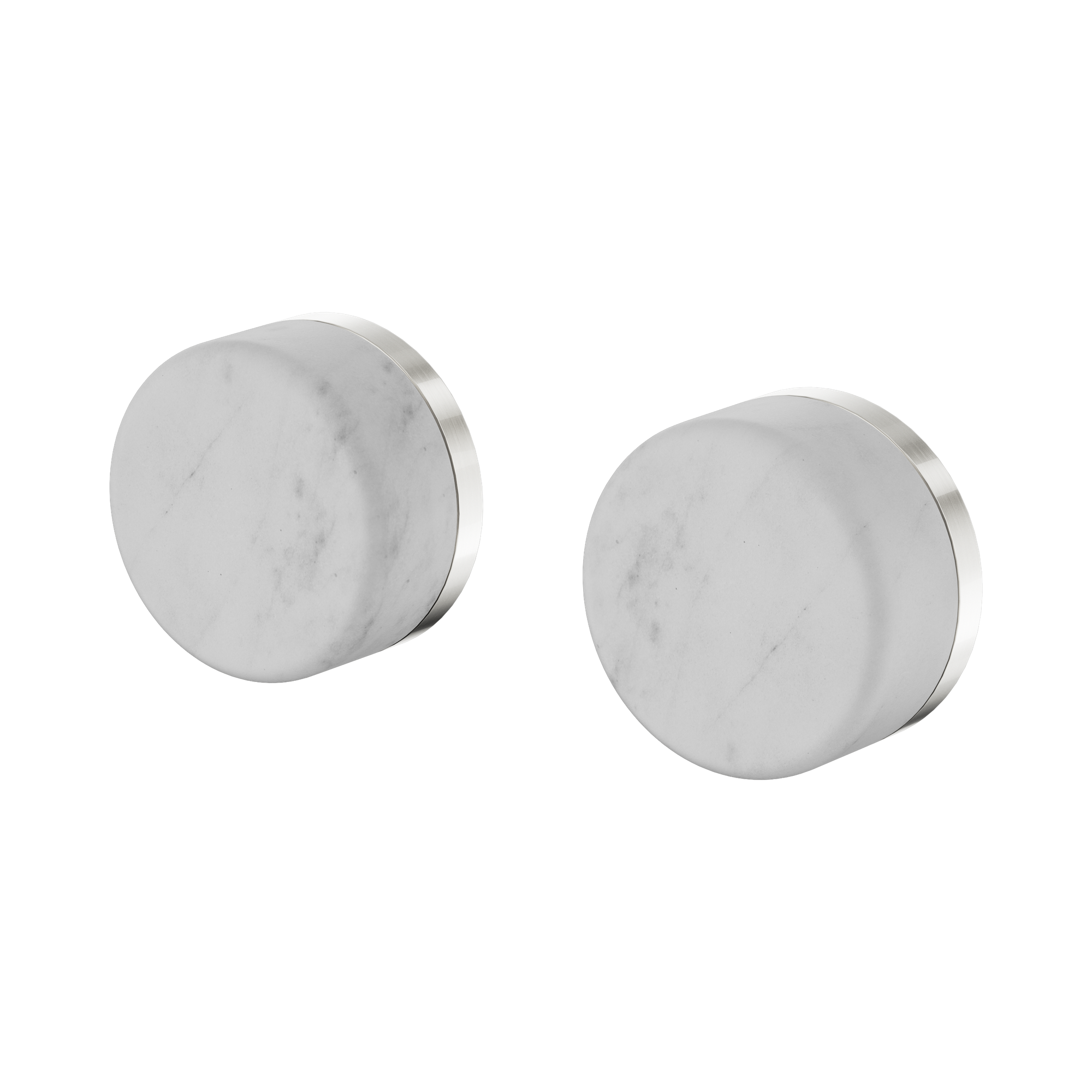 Nero Serenity Wall Top Assemblies With Carrara Handle, Brushed Nickel
