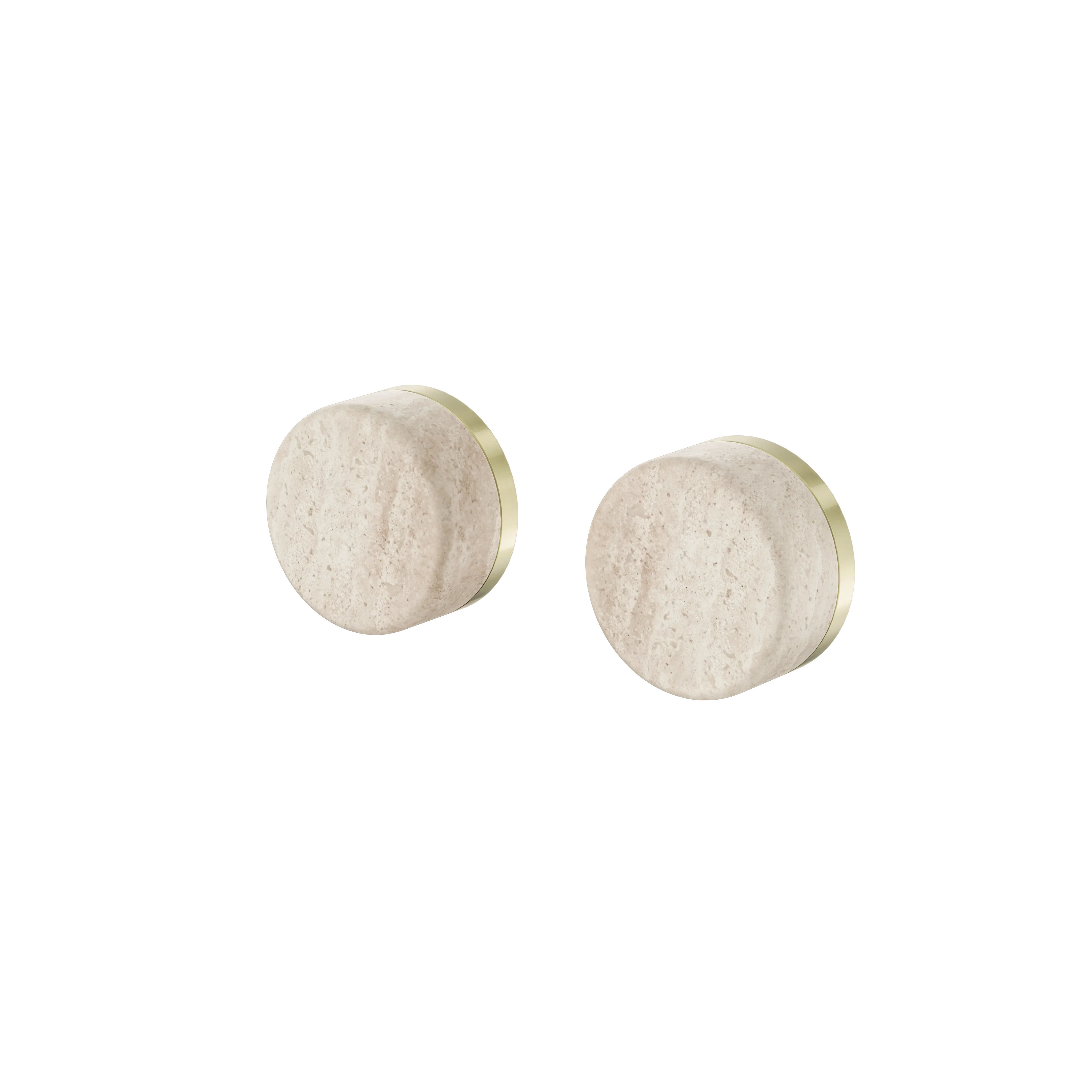 Nero Serenity Wall Top Assembly With Rome Travertine Handle