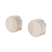 Nero Serenity Wall Top Assemblies With Rome Travertine Handle, Brushed Nickel