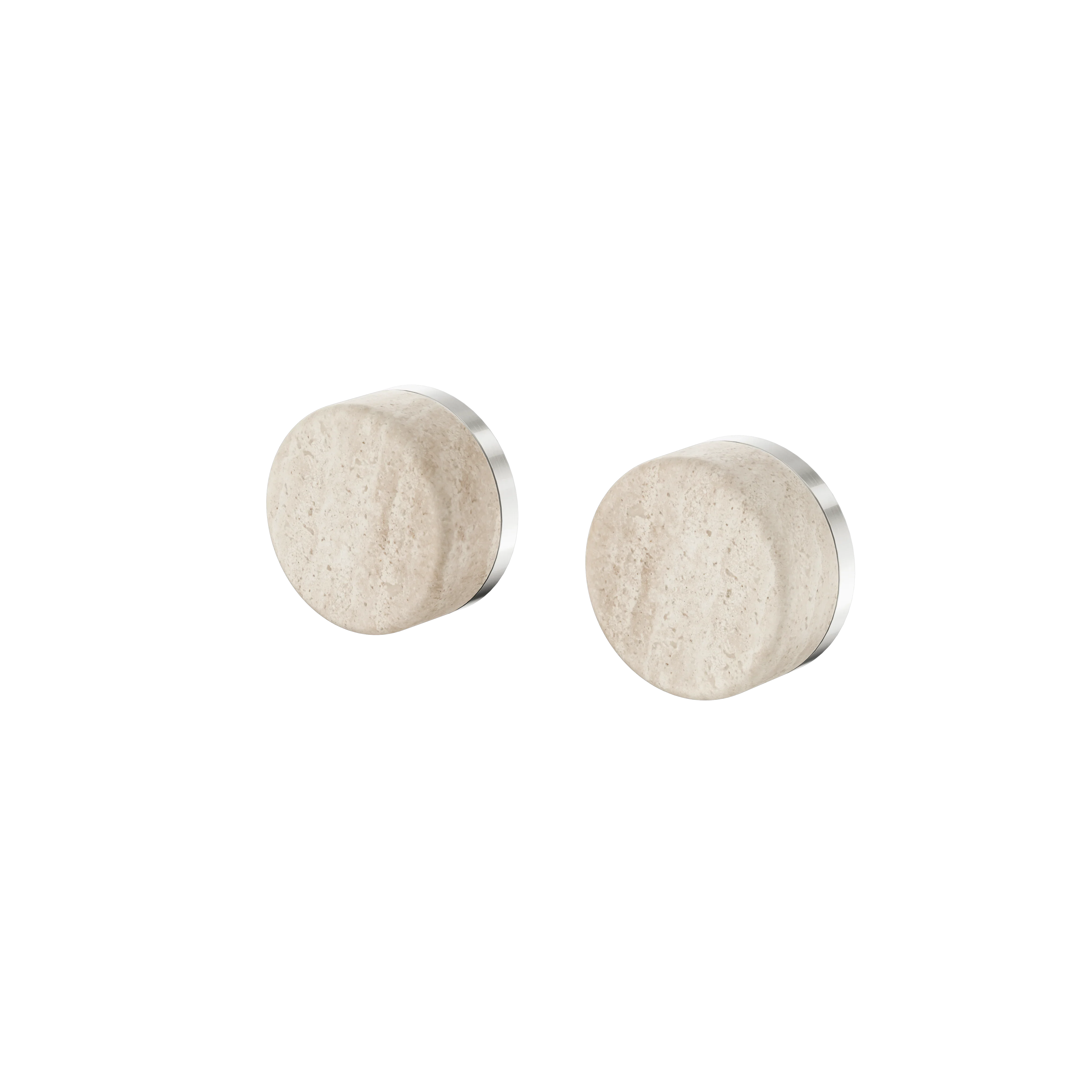 Nero Serenity Wall Top Assembly With Rome Travertine Handle