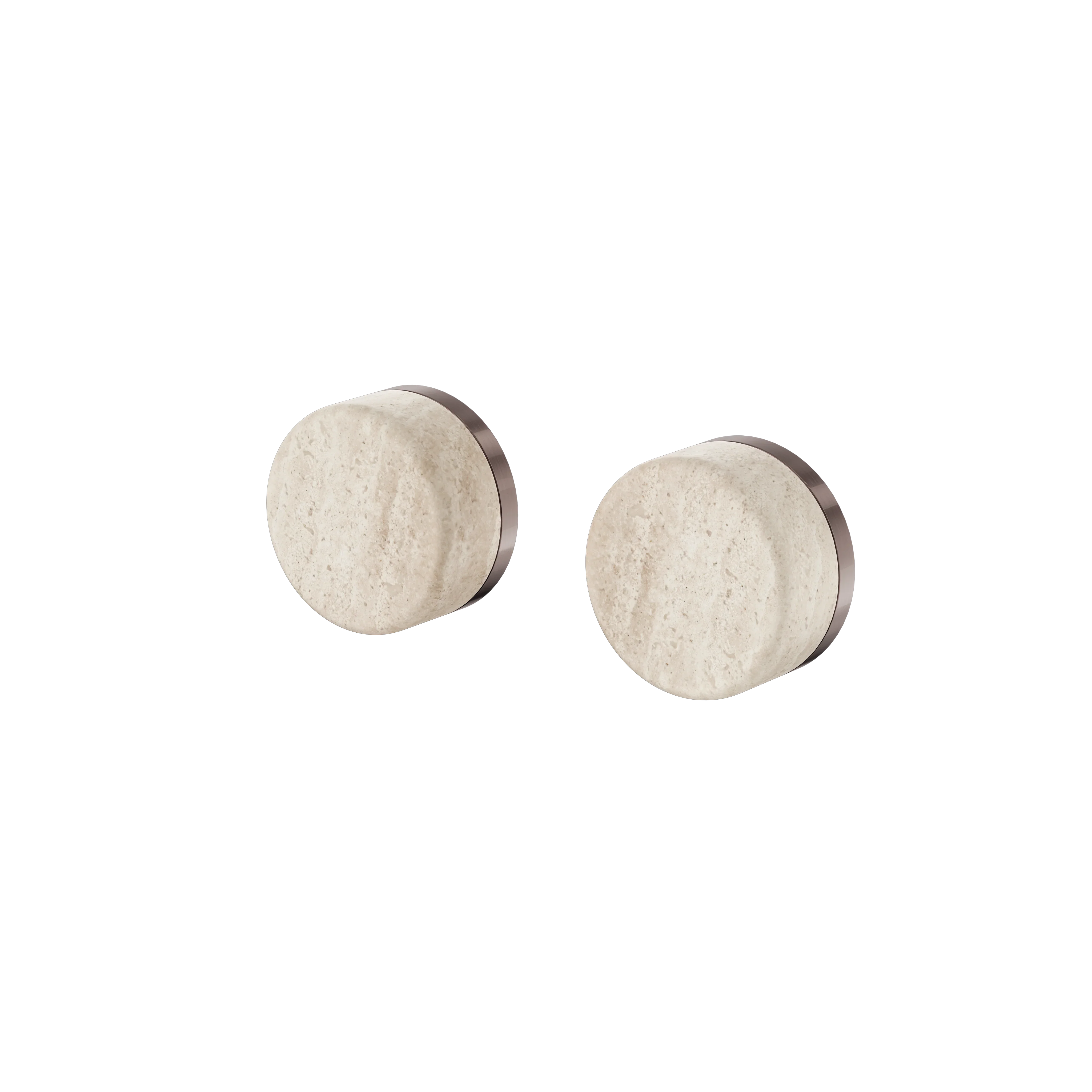 Nero Serenity Wall Top Assembly With Rome Travertine Handle