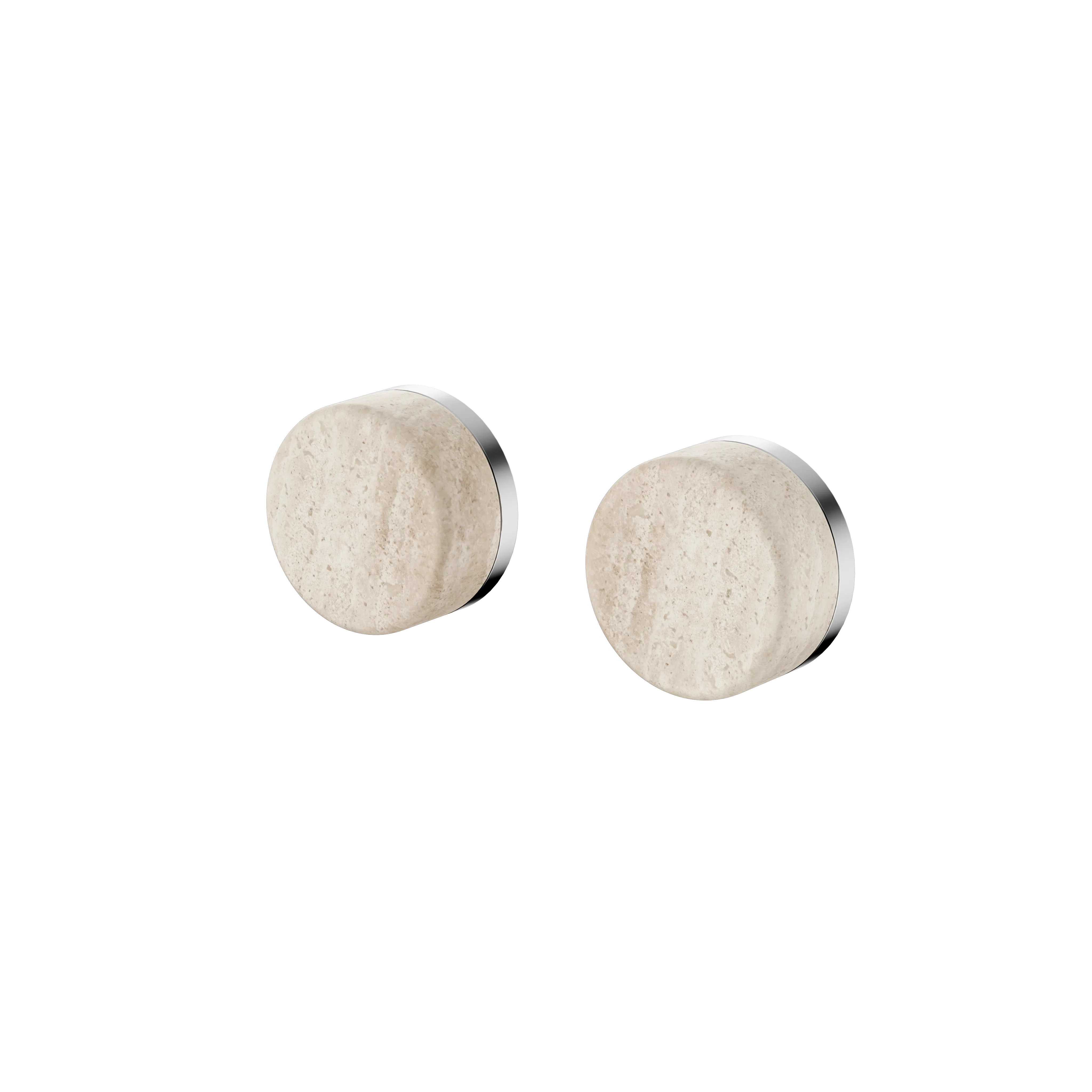 Nero Serenity Wall Top Assembly With Rome Travertine Handle