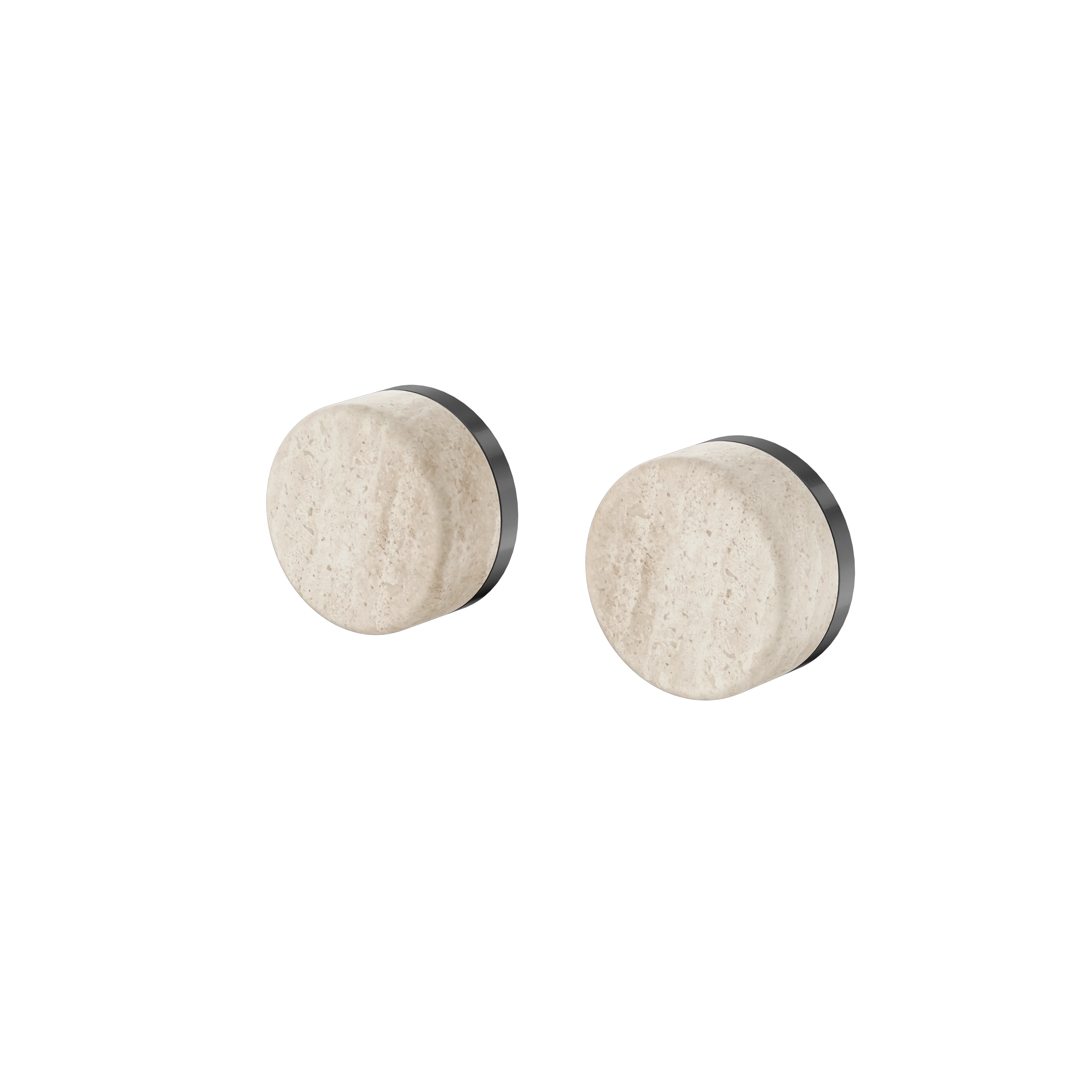 Nero Serenity Wall Top Assembly With Rome Travertine Handle