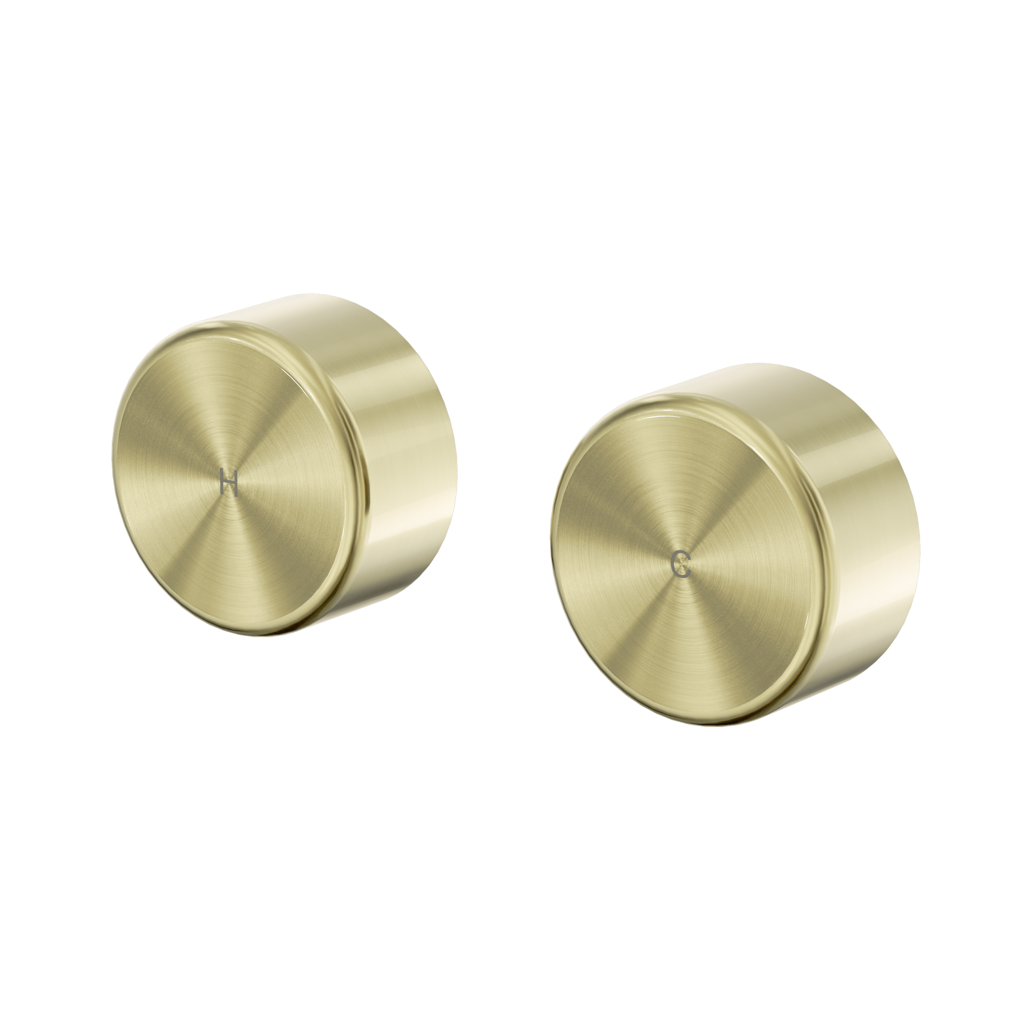 Nero Serenity Wall Top Assemblies With Metal Handle, Brushed Gold