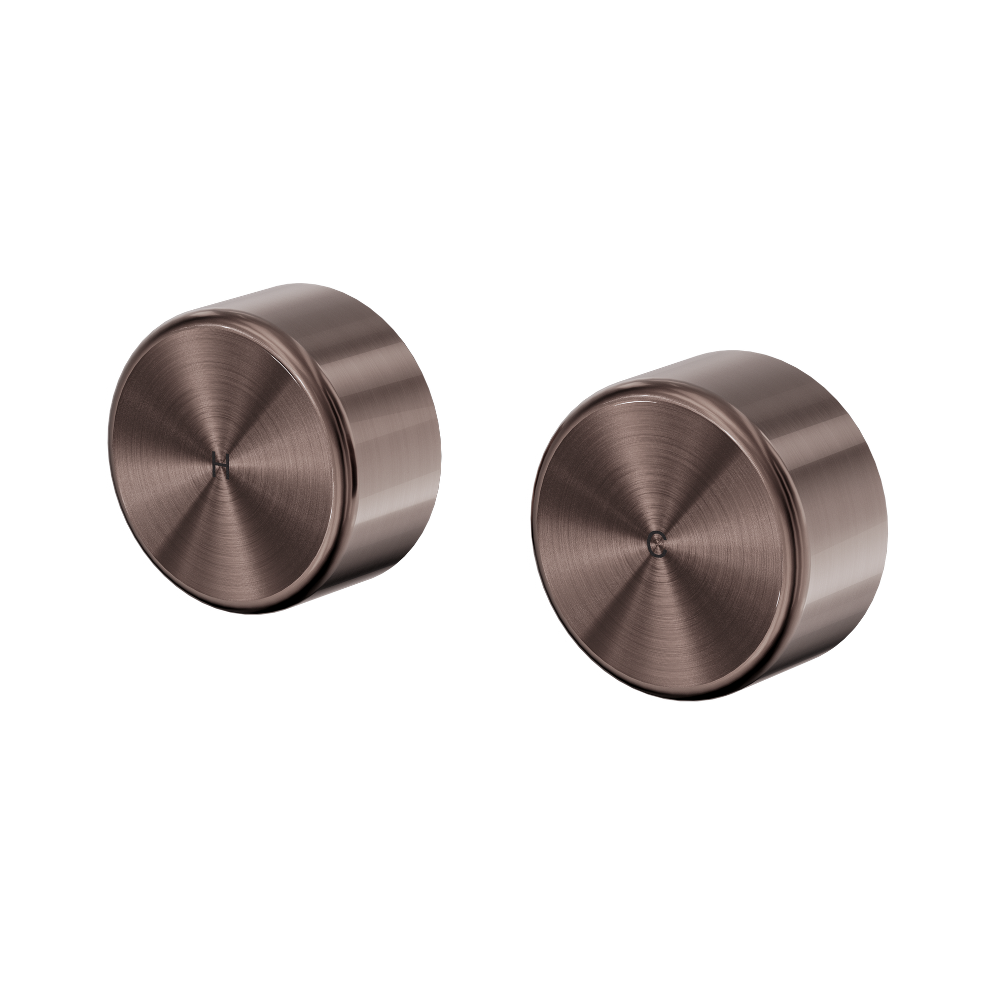 Nero Serenity Wall Top Assemblies With Metal Handle, Brushed Bronze