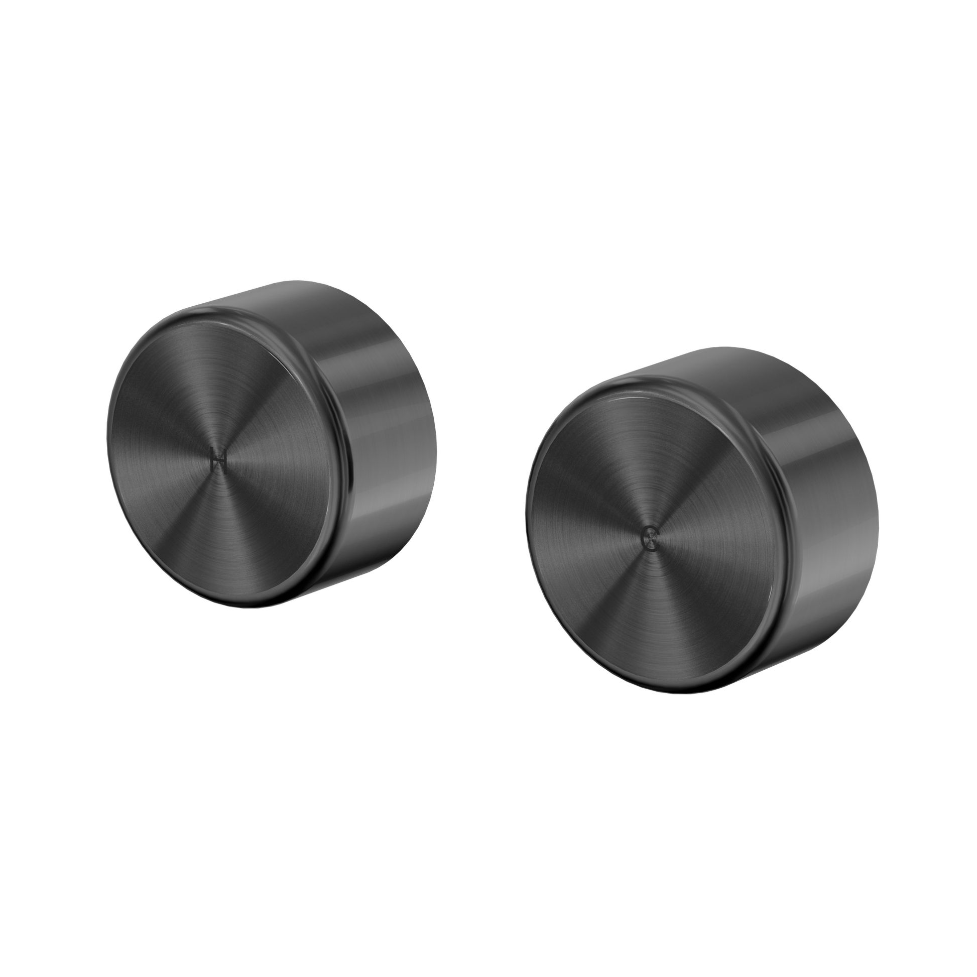 Nero Serenity Wall Top Assemblies With Metal Handle, Gun Metal