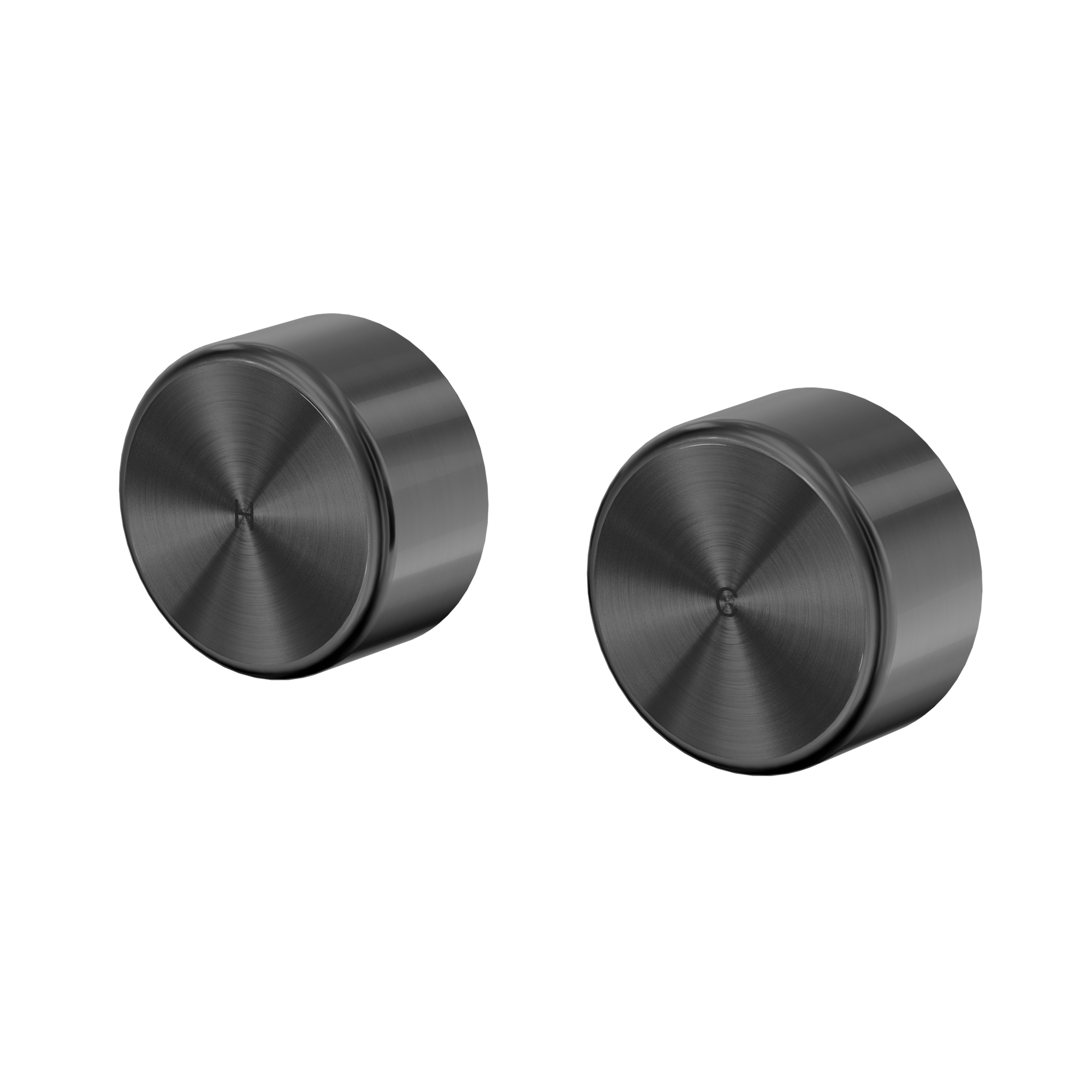 Nero Serenity Wall Top Assemblies With Metal Handle, Gun Metal
