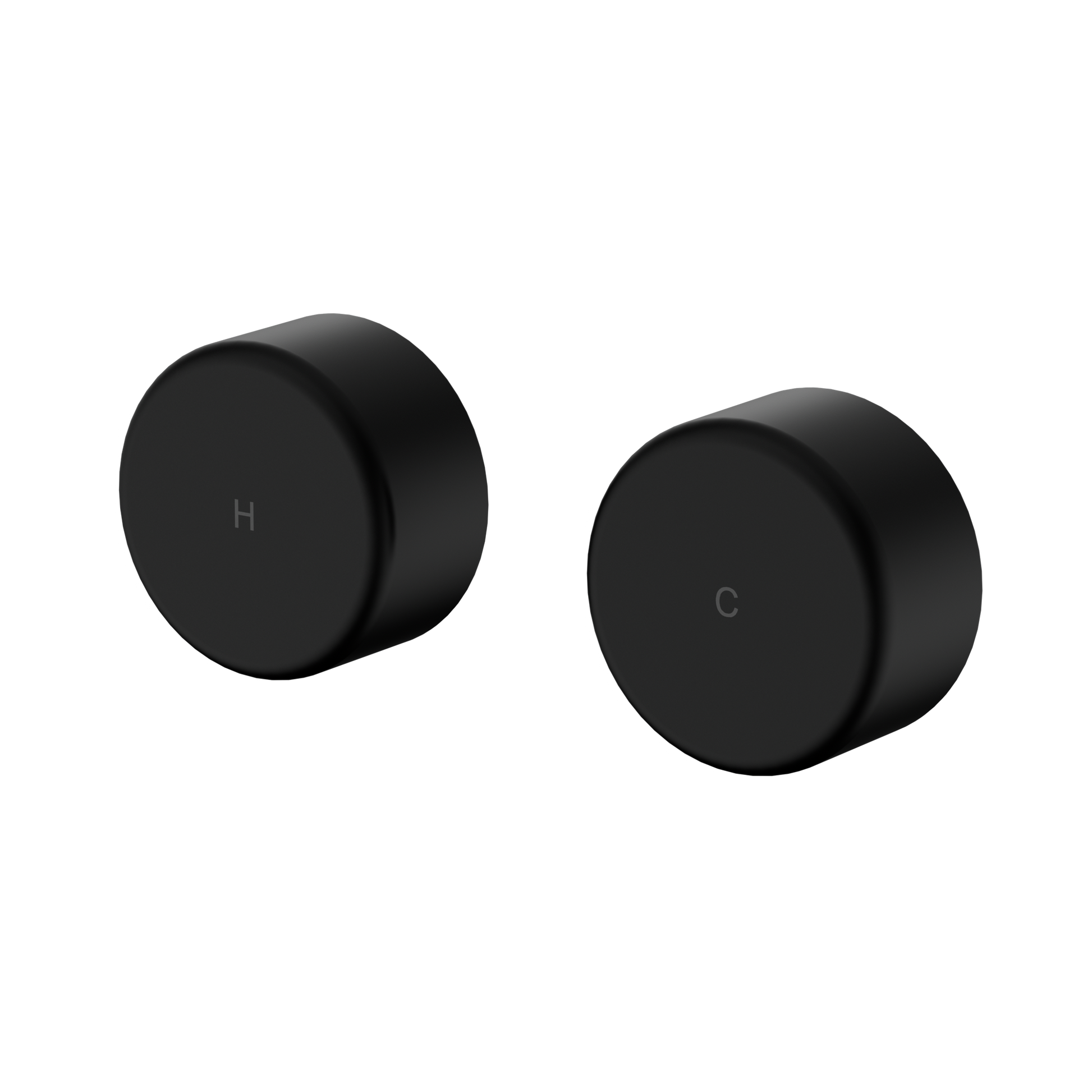Nero Serenity Wall Top Assemblies With Metal Handle, Matte Black