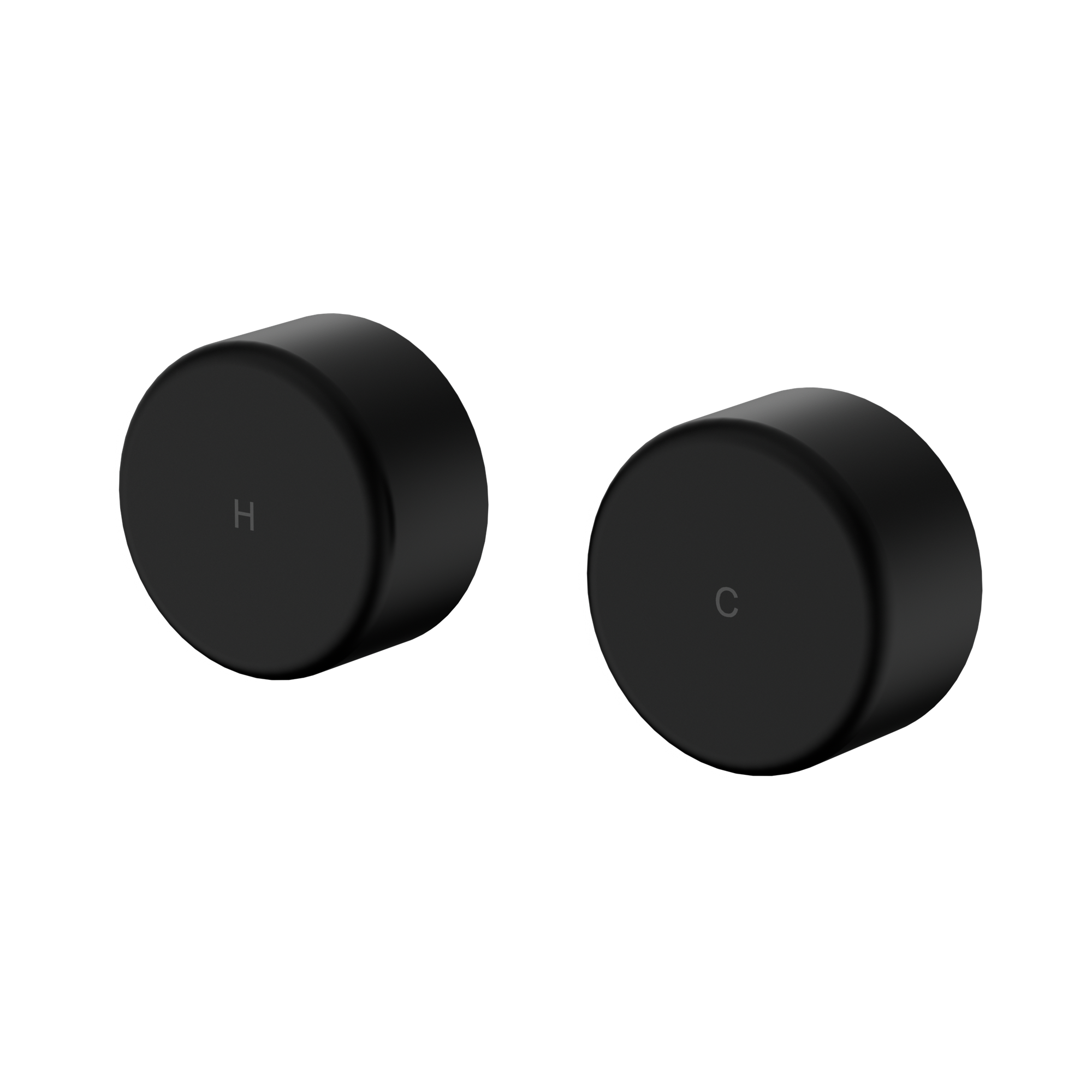 Nero Serenity Wall Top Assemblies With Metal Handle, Matte Black