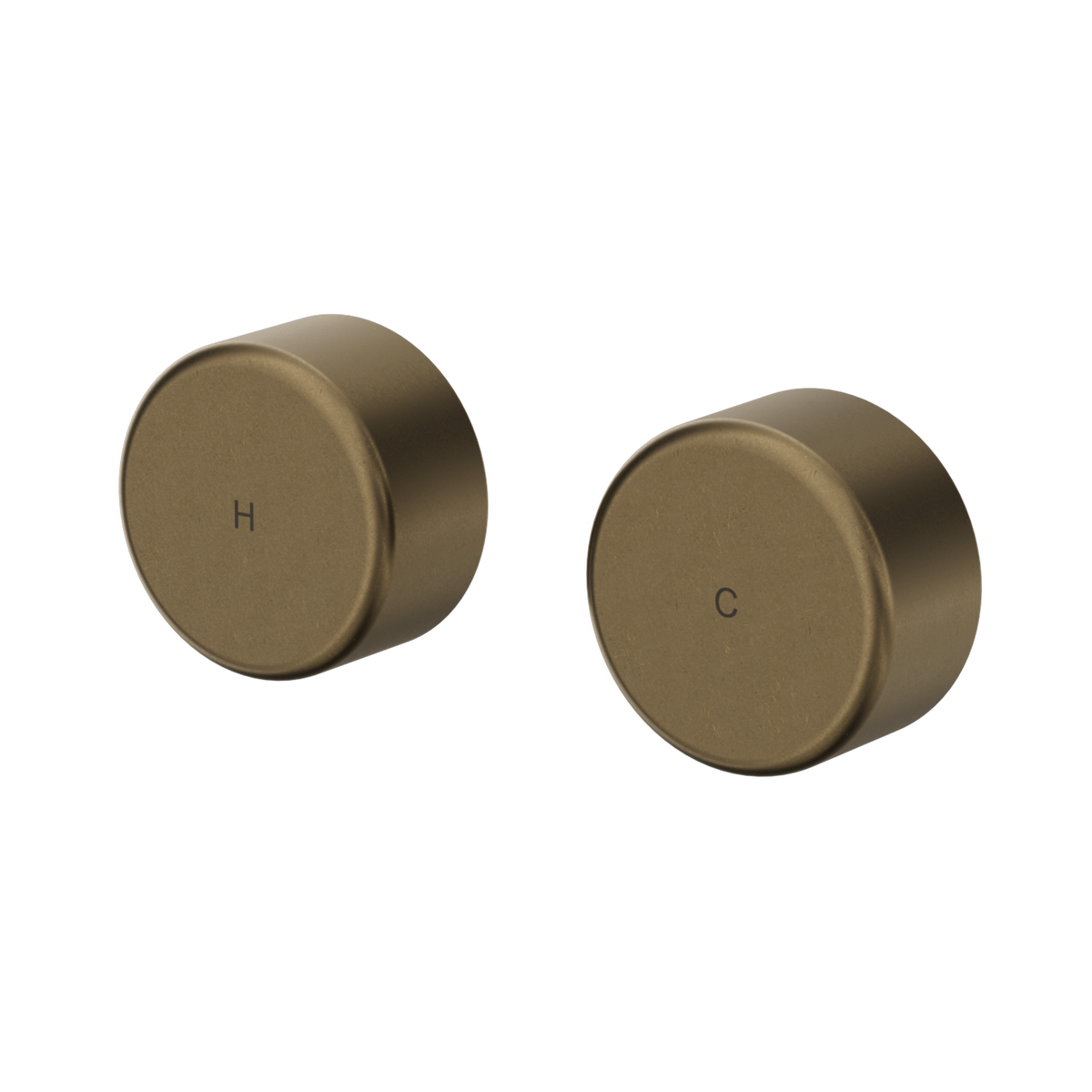 Nero Serenity Wall Top Assemblies With Metal Handle, Tumbled Antique Brass