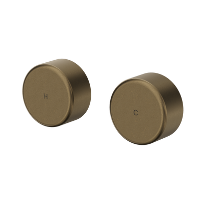 Nero Serenity Wall Top Assemblies With Metal Handle, Tumbled Antique Brass