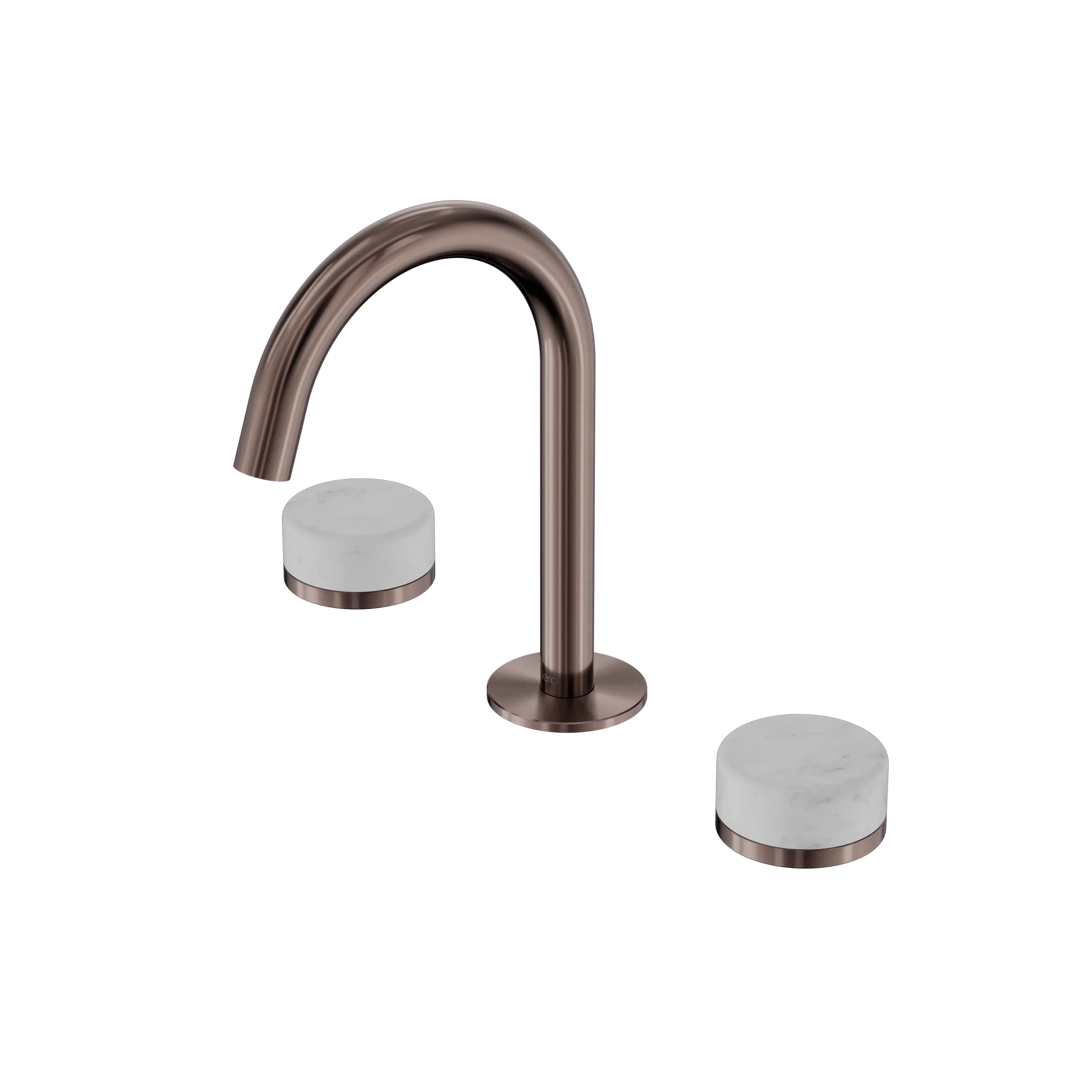Nero Serenity Basin Set Arc Spout With Carrara Handle