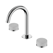 Nero Serenity Basin Set Arc Spout With Carrara Handle, Chrome