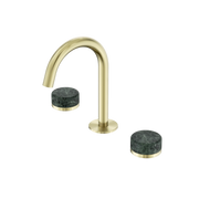Nero Serenity Basin Set Arc Spout With Verde Alpi Handle