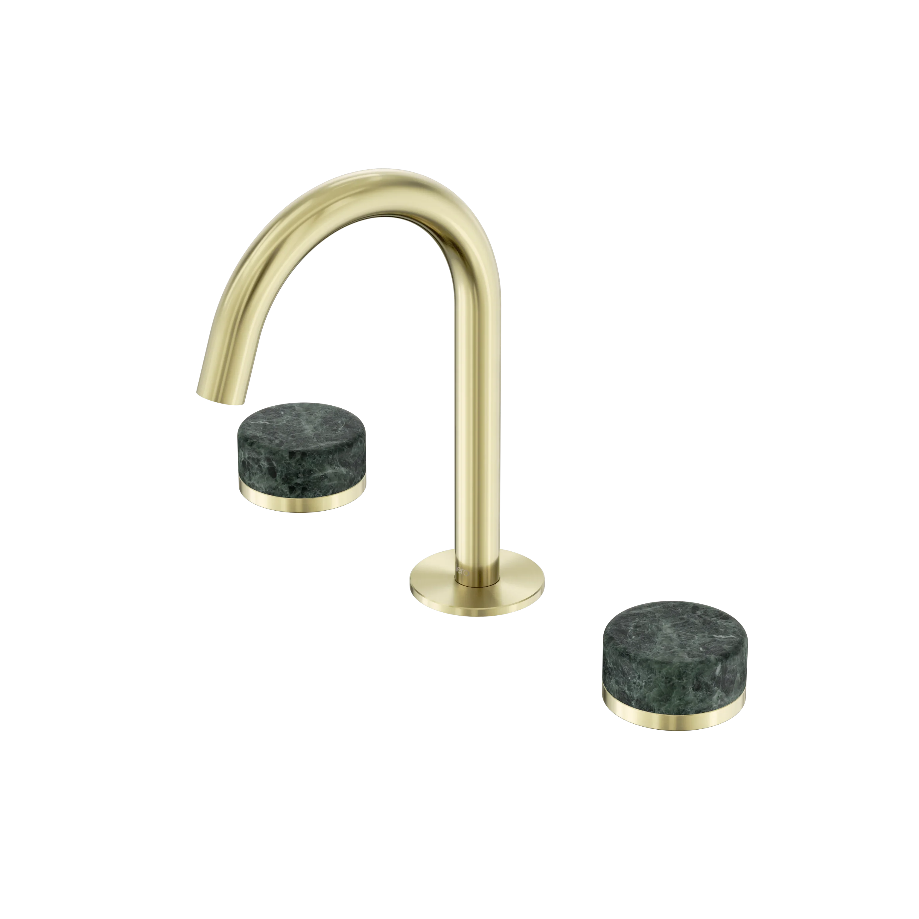 Nero Serenity Basin Set Arc Spout With Verde Alpi Handle
