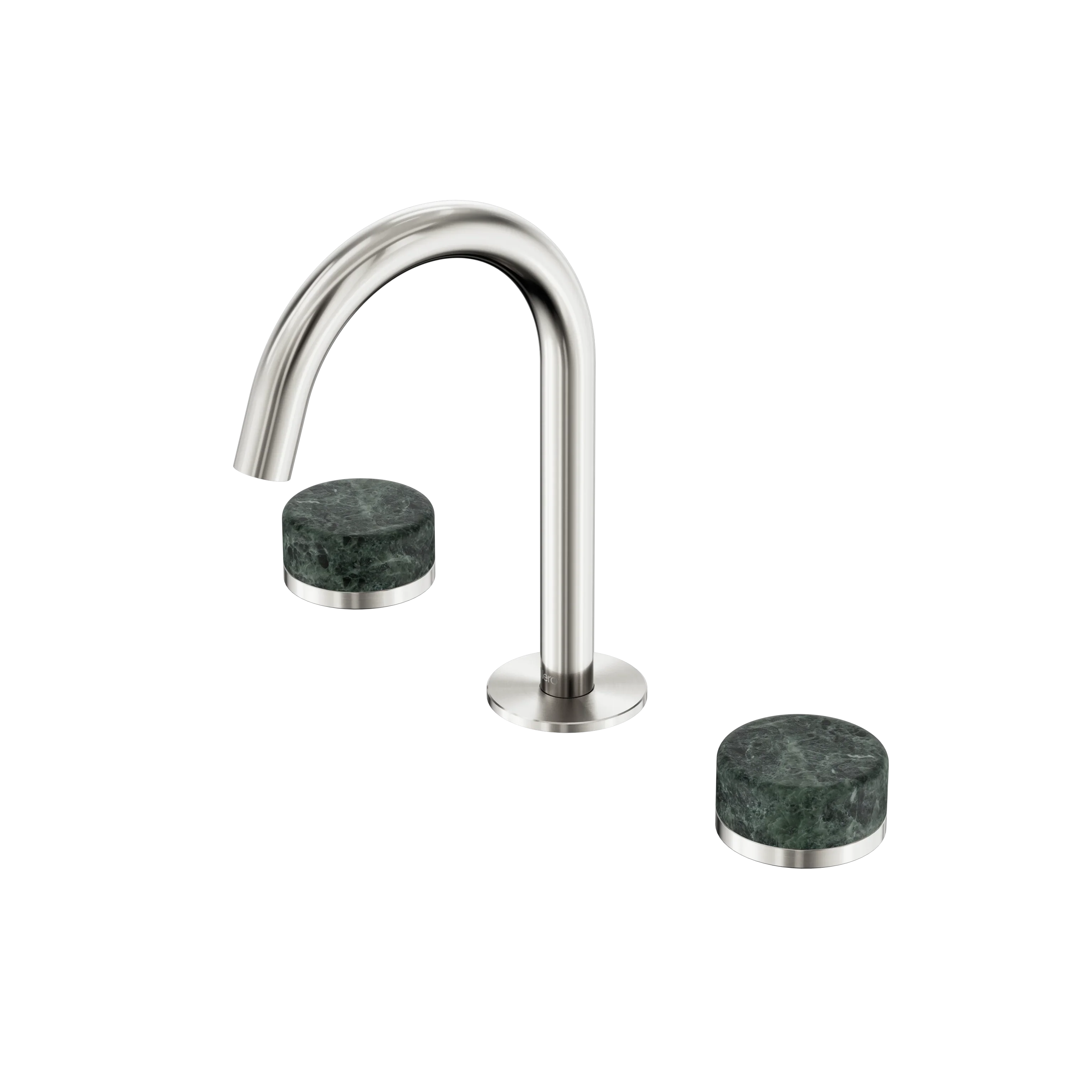 Nero Serenity Basin Set Arc Spout With Verde Alpi Handle