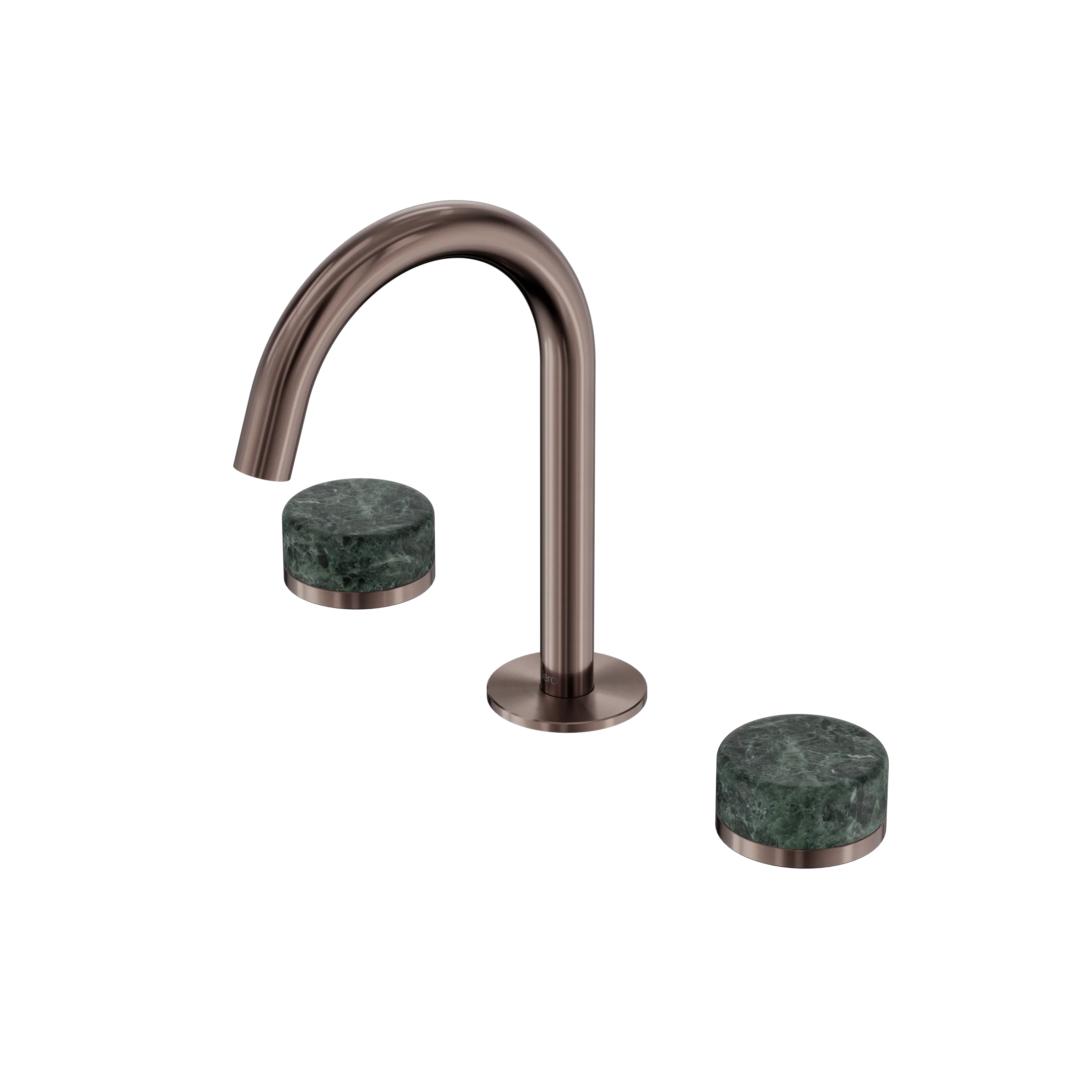 Nero Serenity Basin Set Arc Spout With Verde Alpi Handle