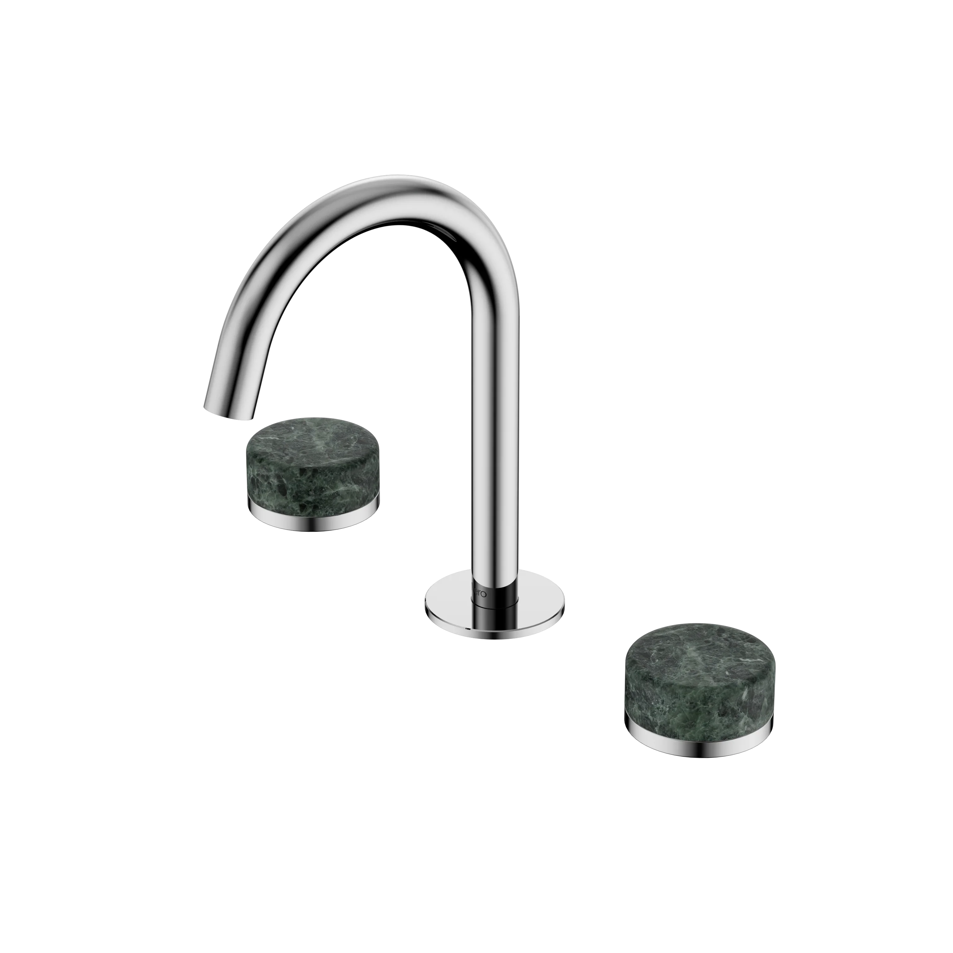 Nero Serenity Basin Set Arc Spout With Verde Alpi Handle