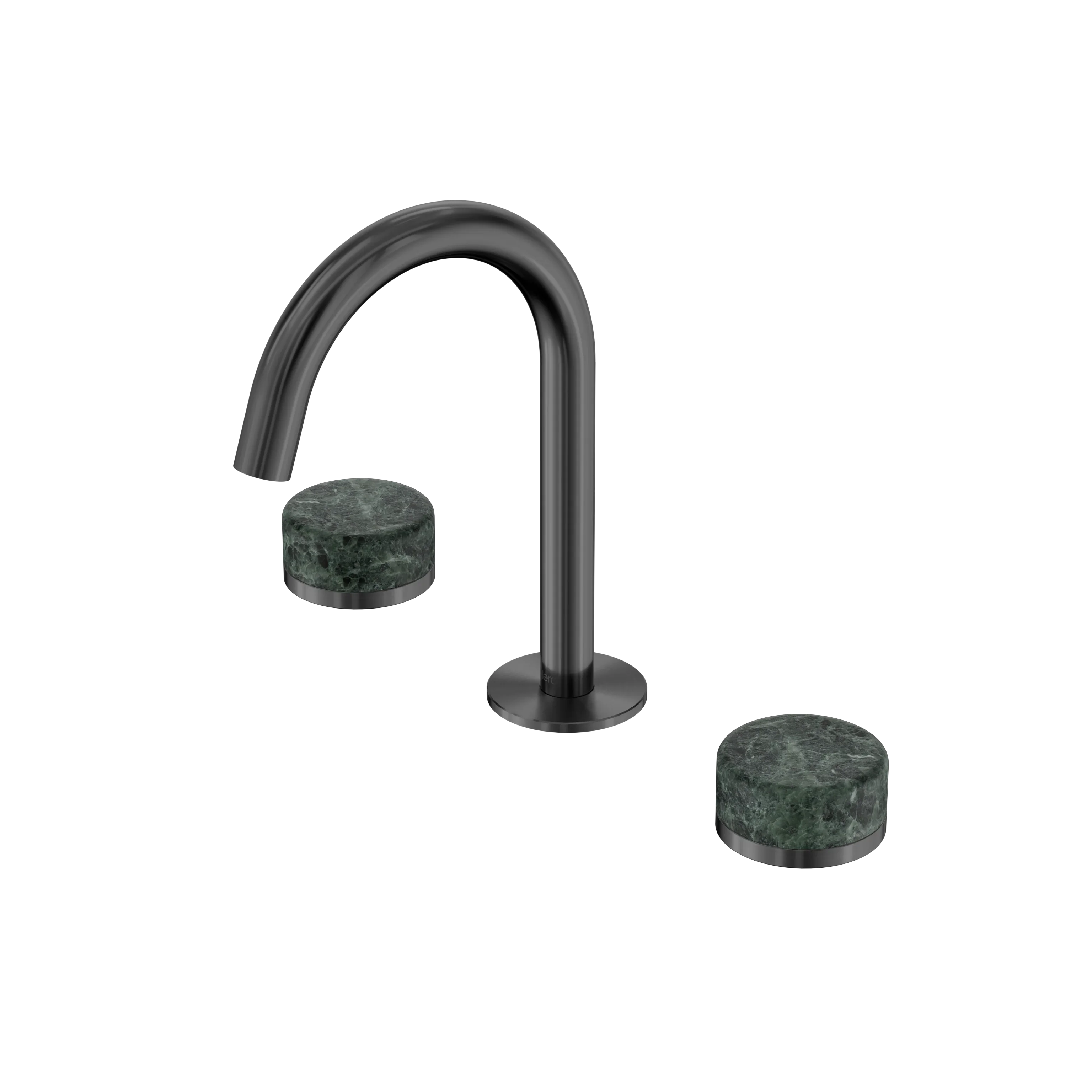 Nero Serenity Basin Set Arc Spout With Verde Alpi Handle