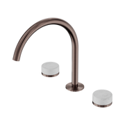 Nero Serenity Bath/Kitchen Set Arc Spout With Carrara Handle, Brushed Bronze