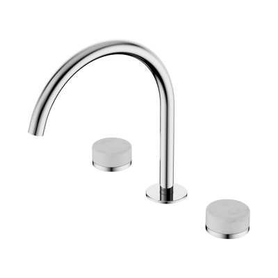 Nero Serenity Bath/Kitchen Set Arc Spout With Carrara Handle, Chrome