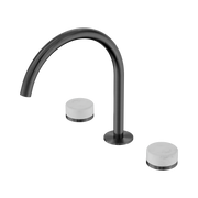 Nero Serenity Bath/Kitchen Set Arc Spout With Carrara Handle, Gun Metal