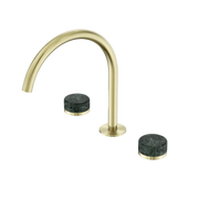 Nero Serenity Bath/Kitchen Set Arc Spout With Verde Alpi Handle