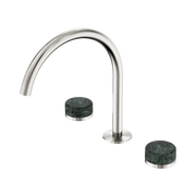 Nero Serenity Bath/Kitchen Set Arc Spout With Verde Alpi Handle, Brushed Nickel