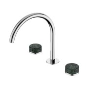 Nero Serenity Bath/Kitchen Set Arc Spout With Verde Alpi Handle, Chrome