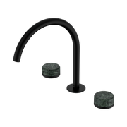 Nero Serenity Bath/Kitchen Set Arc Spout With Verde Alpi Handle, Matte Black