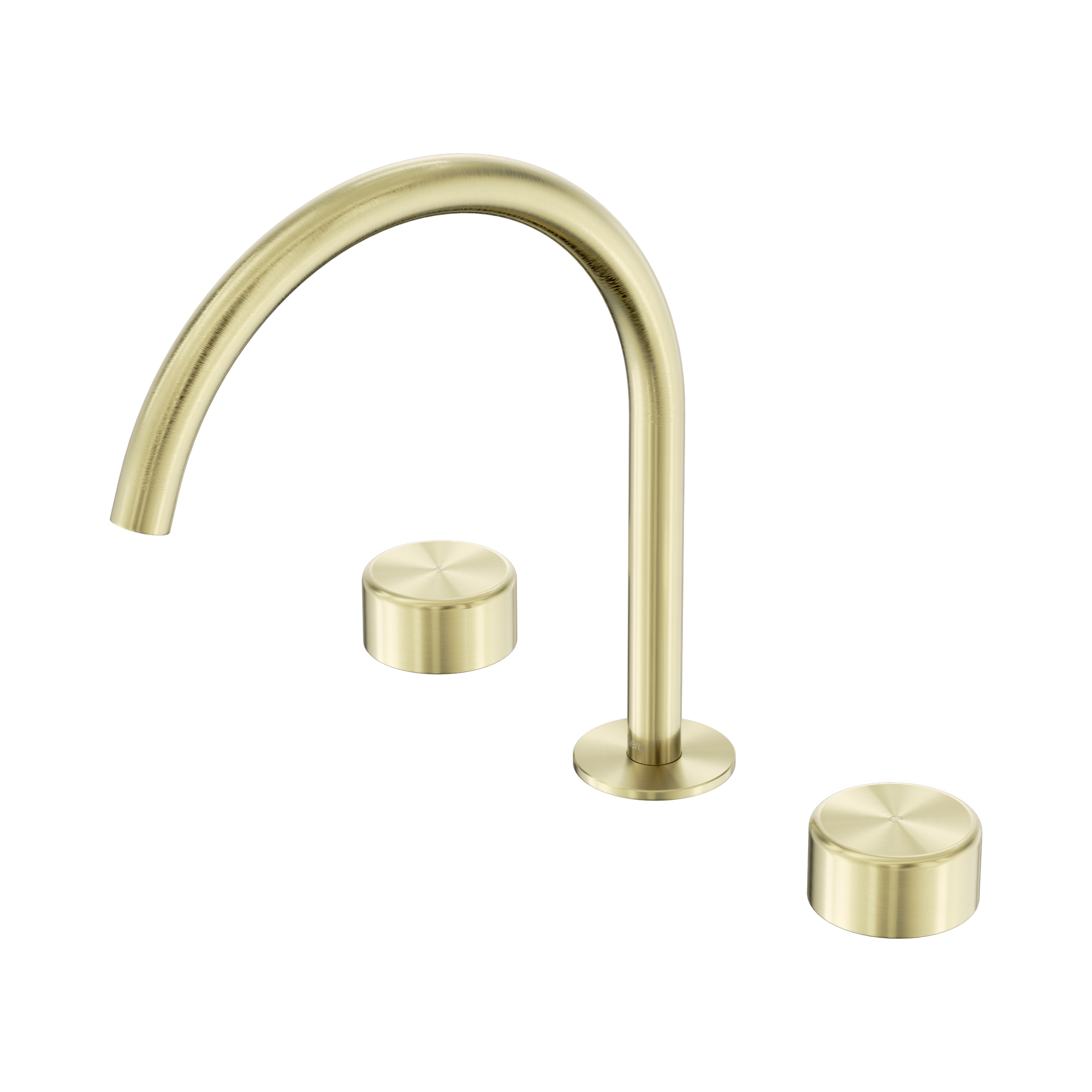 Nero Serenity Bath/Kitchen Set Arc Spout With Metal Handle, Brushed Gold