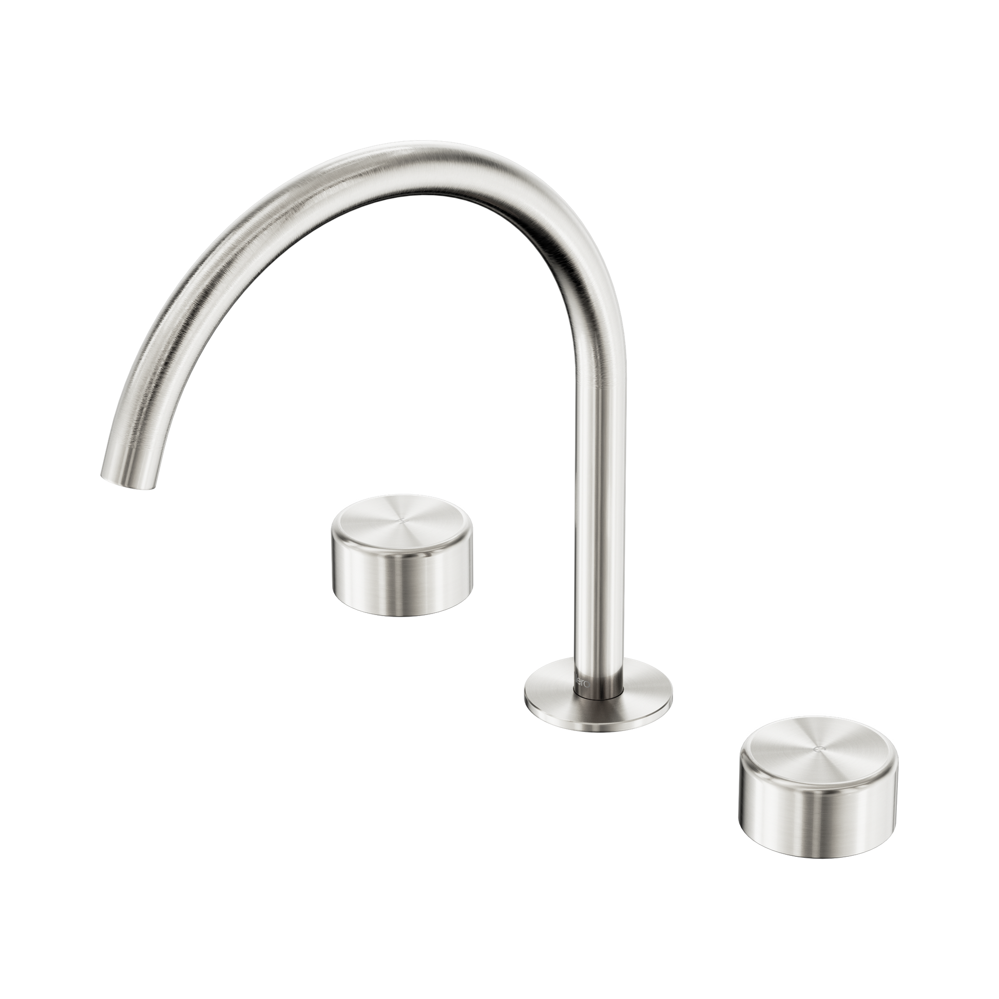 Nero Serenity Bath/Kitchen Set Arc Spout With Metal Handle, Brushed Nickel