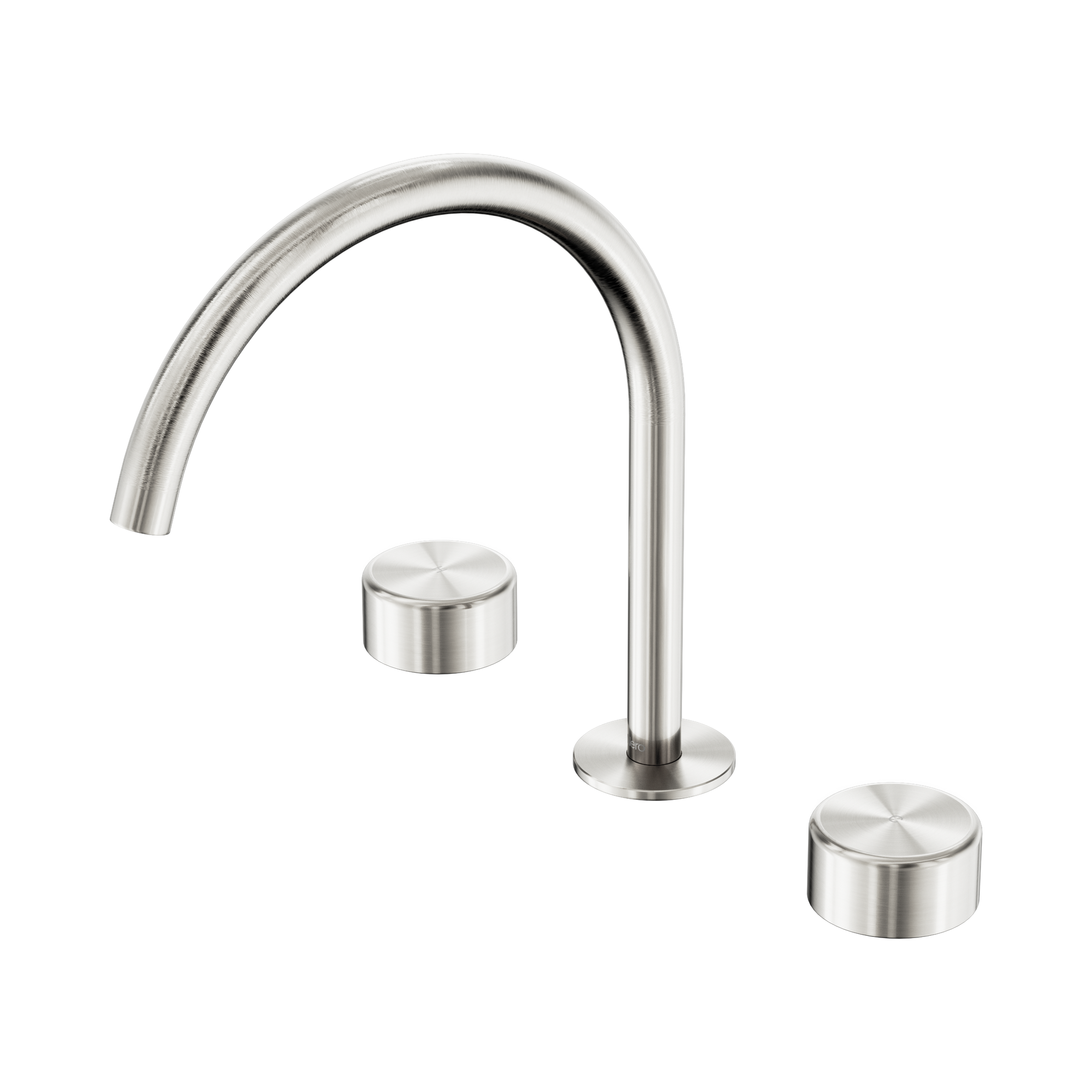 Nero Serenity Bath/Kitchen Set Arc Spout With Metal Handle, Brushed Nickel