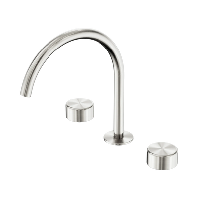 Nero Serenity Bath/Kitchen Set Arc Spout With Metal Handle, Brushed Nickel