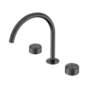 Nero Serenity Bath/Kitchen Set Arc Spout With Metal Handle, Gun Metal