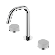 Nero Serenity Basin Set Edge Spout With Carrara Handle, Chrome