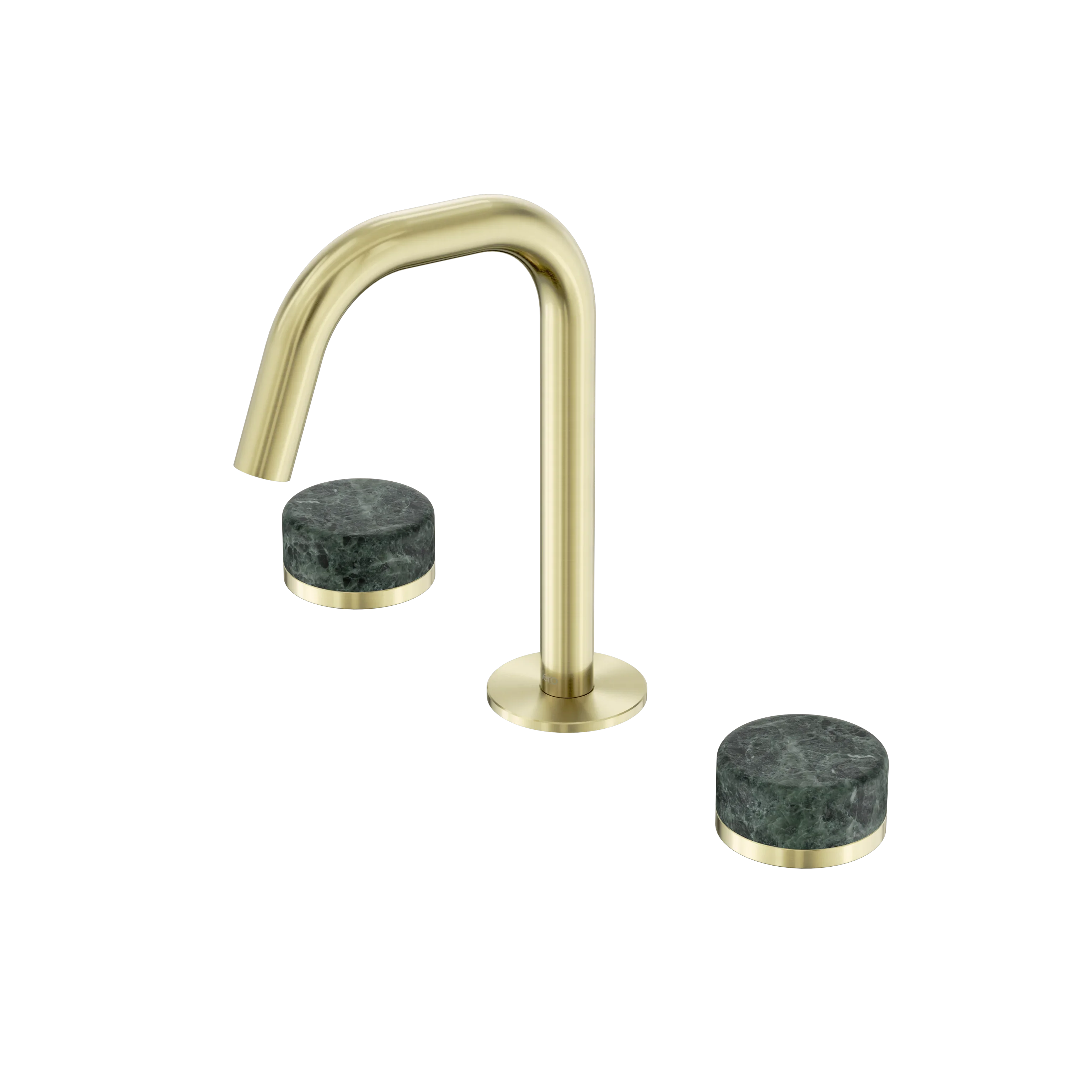 Nero Serenity Basin Set Edge Spout With Verde Alpi Handle