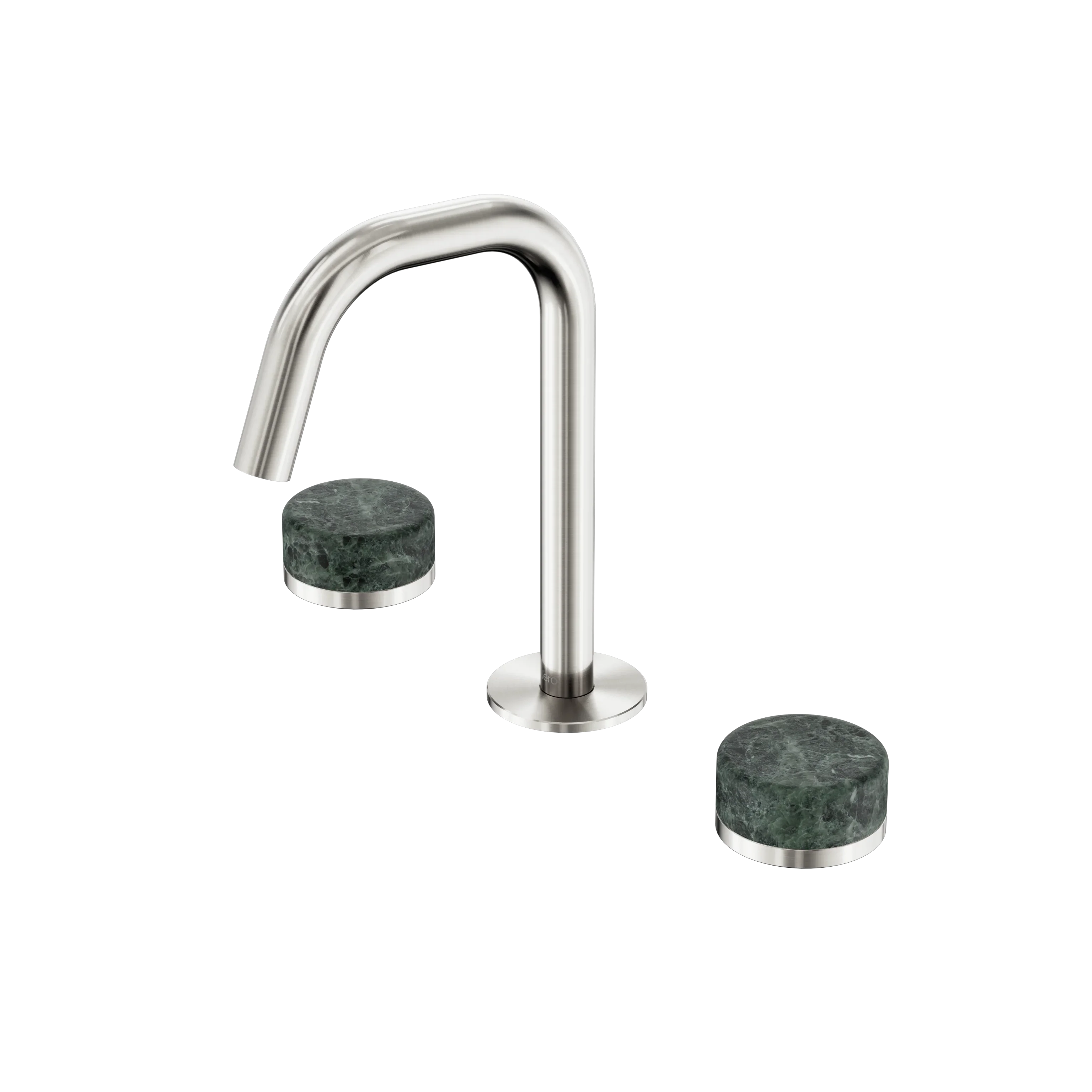 Nero Serenity Basin Set Edge Spout With Verde Alpi Handle