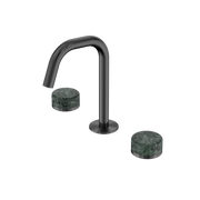 Nero Serenity Basin Set Edge Spout With Verde Alpi Handle