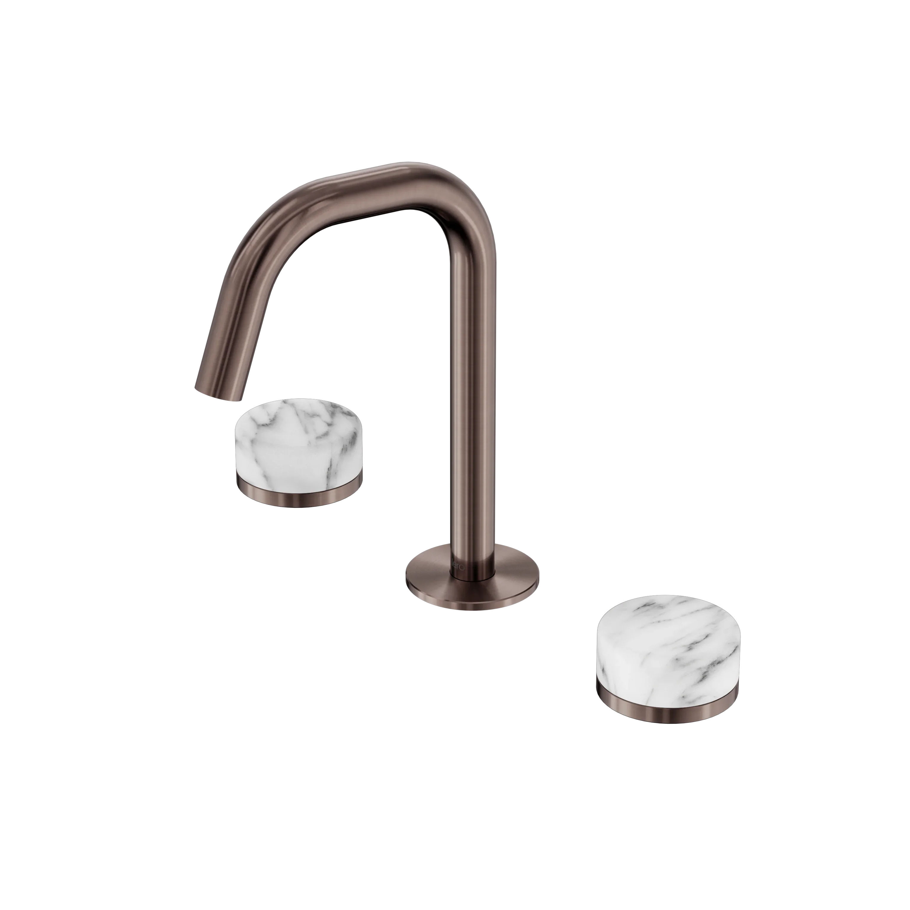 Nero Serenity Basin Set Edge Spout With Arabescato Corchia Handle